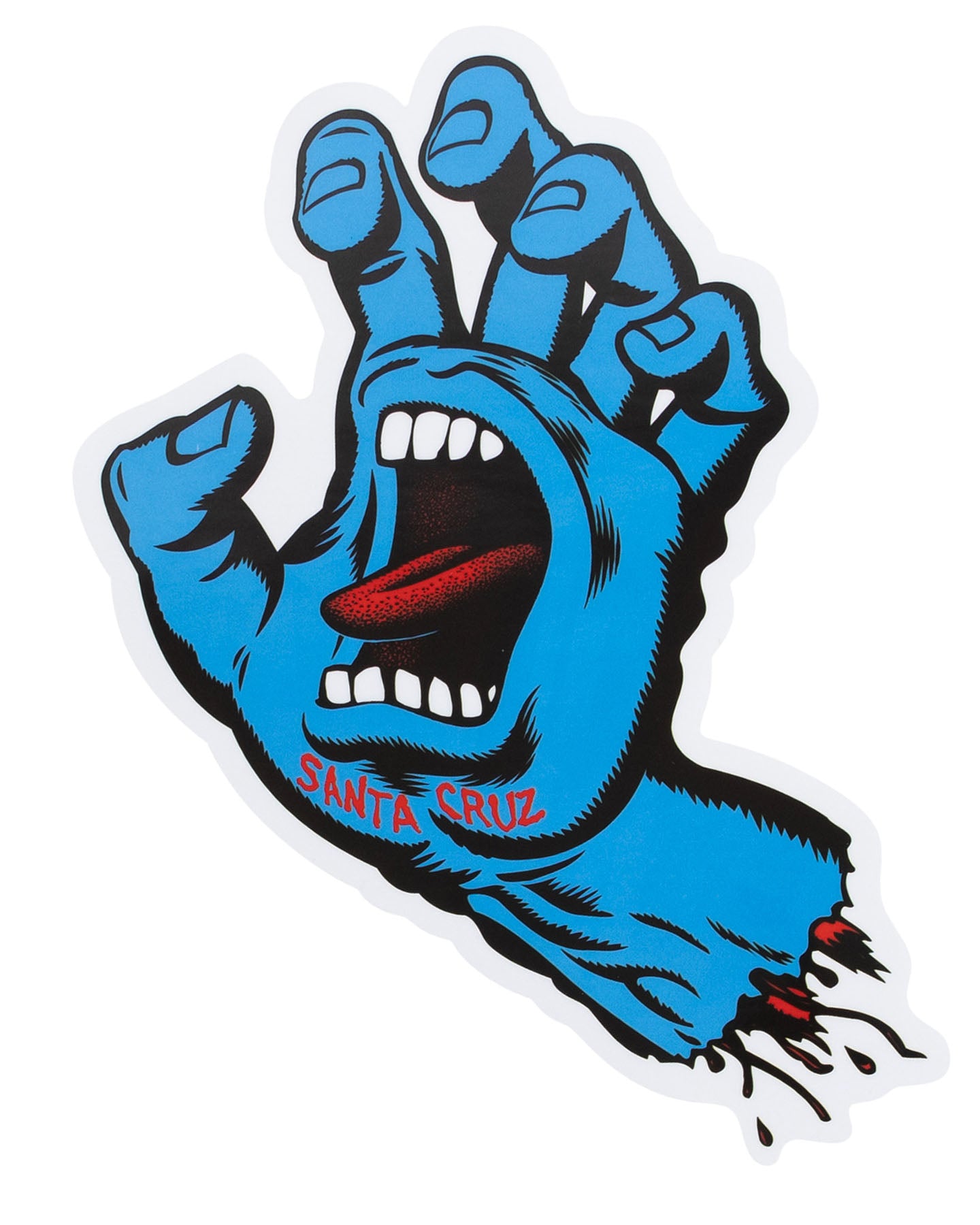 SCREAMING HAND LARGE MATTE STICKER