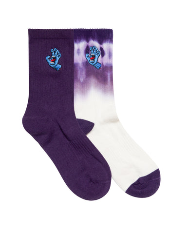 YOUTH SCREAMING HAND CREW SOCK 2 PACK