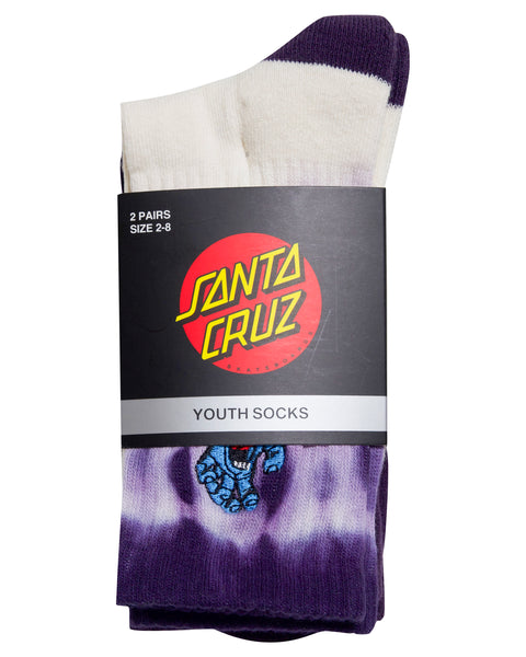 YOUTH SCREAMING HAND CREW SOCK 2 PACK