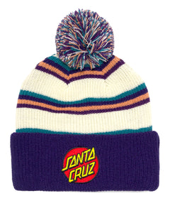 CLASSIC DOT PATCH BOBBLE BEANIE