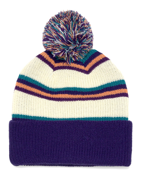 CLASSIC DOT PATCH BOBBLE BEANIE
