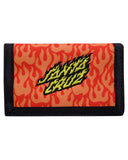 FLAMING STACK VELCRO WALLET