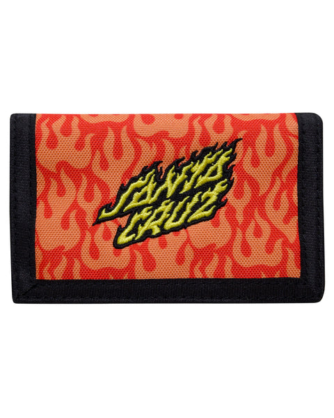 FLAMING STACK VELCRO WALLET