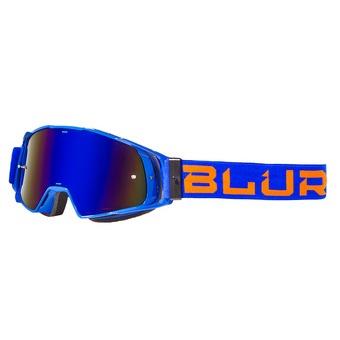 BLUR B-20 GOGGLE FLAT BLU/ORG (RAD BLU LENS)