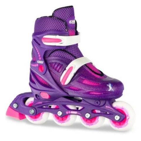 148 PURPLE GLITTER ROLLERBLADES