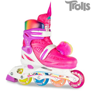 TROLLS WORLD TOUR - POPPY | SIZE ADJUSTABLE INLINE SKATES [SMALL | J11-1]