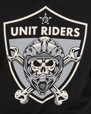 MENS FLEECE HOODIE RIDERS BLACK