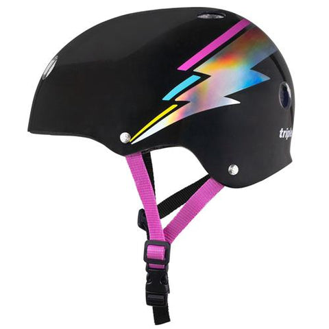 TRIPLE 8 THE CERTIFIED HELMET SS BLACK HOLOGRAM XS/S