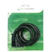 CABLE LOCK, COMBINATION , RESETTABLE 4 DIGIT, 12mm x 72" (1800mm)