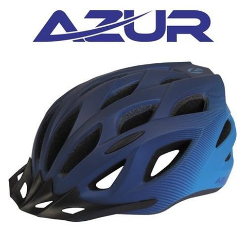 L61 SATIN BLUE/SKY FADE BIKE HELMET