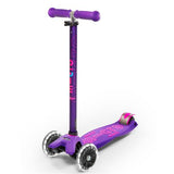 MICRO MAXI DELUXE LED KIDS PURPLE SCOOTER