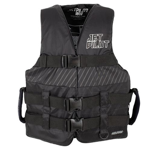 JETPILOT HELIUM F/E MENS NYLON VEST BLACK/BLACK
