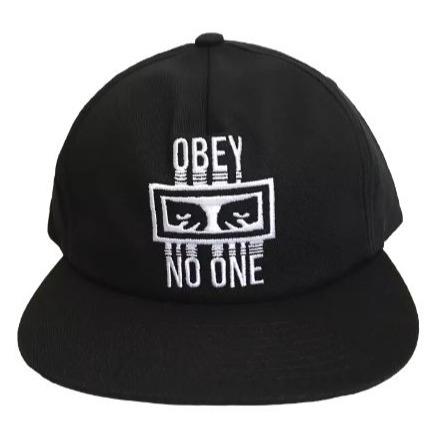 OBEY NO ONE SNAPBACK - BLACK