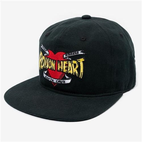 BULLET POISON HEART SNAPBACK - BLACK