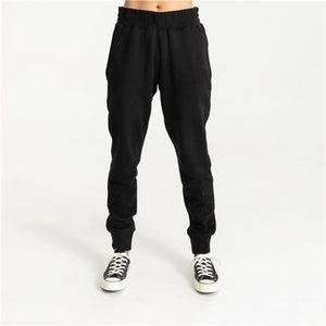 LOUNGE CUFF WOMENS TRACK PANTS - BLACK