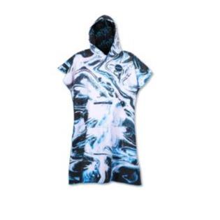 DRITIMES PONCHO TOWEL OCEAN ACID