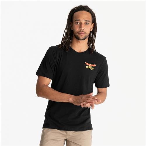 EVERYDAY WASHED FIRE EAGLE MENS SS TEE - BLACK