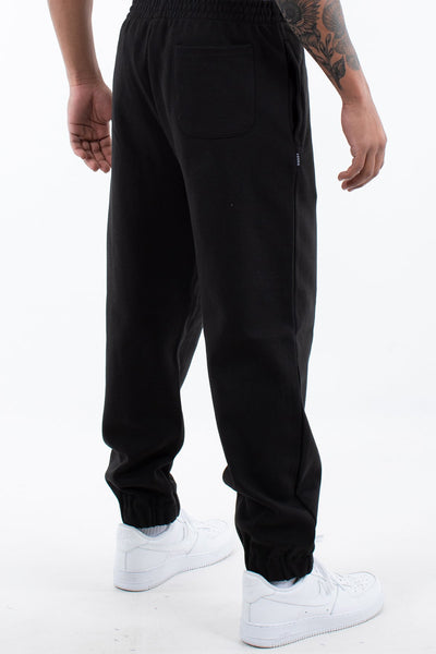 MENS TRACTION BLACK TRACKPANTS