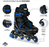 148 BLACK CRAZY ROLLAR BLADES