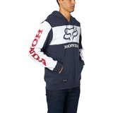 HONDA ZIP FLEECE - NAVY/WHITE