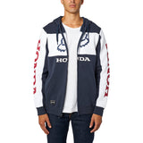 HONDA ZIP FLEECE - NAVY/WHITE