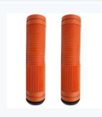 BULLETPROOF GRIPS 130MM W/END PLUGS ORANGE