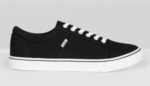 MENS FOOTWEAR SHOE ESTATE  BLACK WHITE