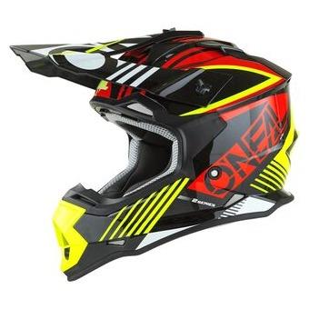 ONEAL 23 SRS YOUTH HELMET RUSH V.22 - RED/NEON YELLOW