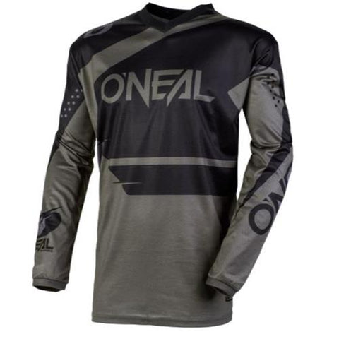ONEAL 20 ELEMENT JERSEY RACEWEAR BLACK GREY ADULTS