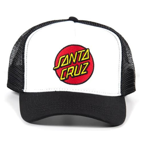 CLASSIC DOT WHITE SANTA CRUZ TRUCKER