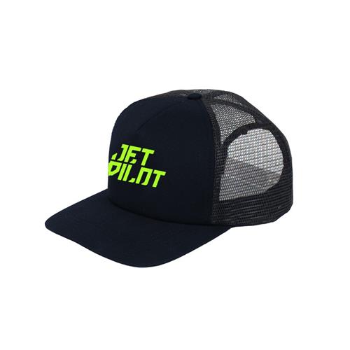 JETPILOT CORP MENS TRUCKER CAP - NAVY/YELLOW