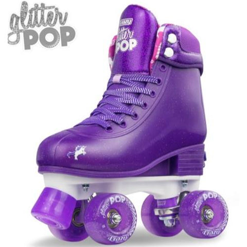 GLITTER POP PURPLE SIZE ADJUSTABLE ROLLER SKATES