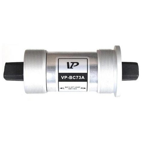 BOTTOM BRACKET CARTRIDGE 124.5MM THREADED 68MM SHELL ALLOY SHEATH AND CUP 'VP' BRAND