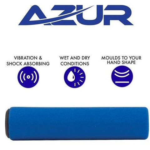 AZUR SILICONE GRIPS BLUE