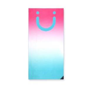 DRITIMES PINK-WHITE-BLUE FADE STAPLE BEACH TOWEL (LEMONADE FADE)