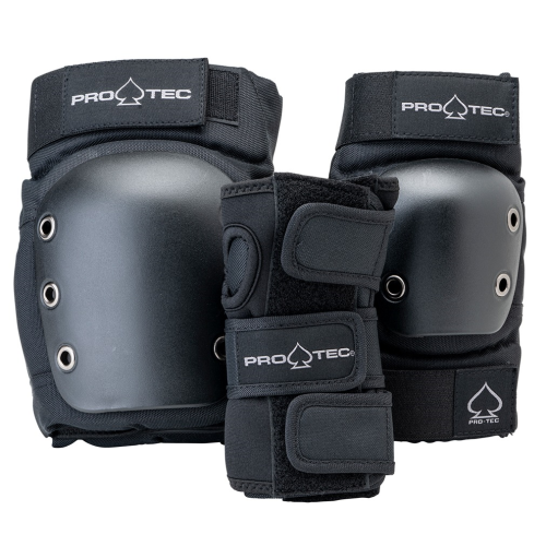 Protec Street JR3 Pack black pads youth small