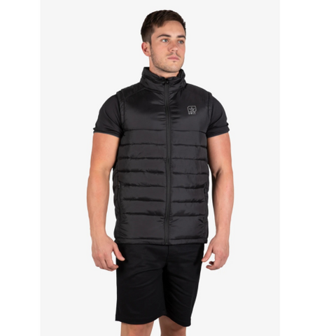 APEX VEST PUFFER JACKET - BLACK