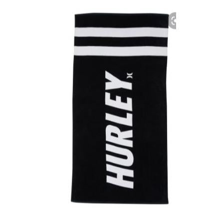 FASTLANE 2 STRIPE TOWEL BLACK