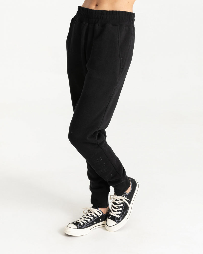 Ladies black track pants store