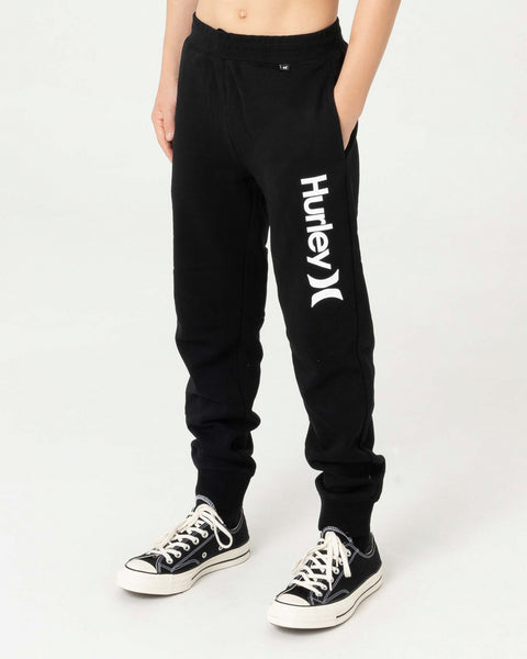 One And Only Hurley Youth Boys Track Pant Black
