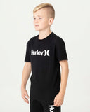ONE & ONLY SOLID HURLEY YOUTH BOYS S/S T-SHIRT - BLACK
