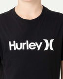 ONE & ONLY SOLID HURLEY YOUTH BOYS S/S T-SHIRT - BLACK